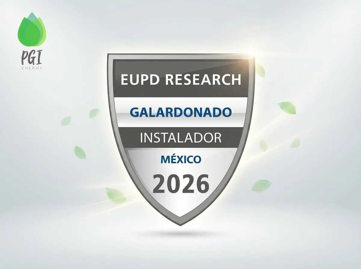 EUPD Research Installer Award México 2026 otorgado a PGI Energy